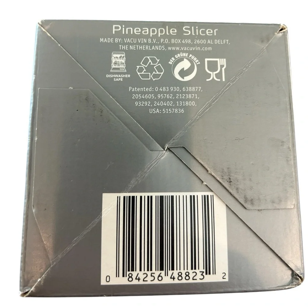 Vacu Vin Stainless Steel Kitchen Pineapple Slicer - NEW‎ in Box